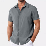 Douglas | Men's Linen Short Sleeve Shirt