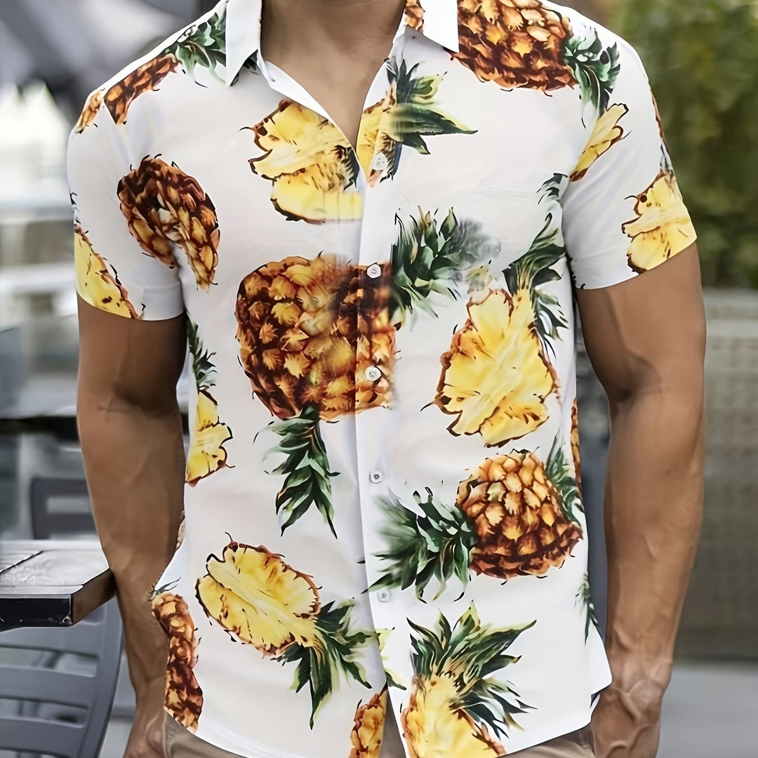Pierce | Men's Vertical Stripe Short Sleeve Shirt