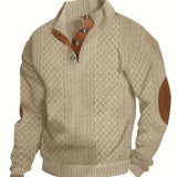 Hudson | Cable-Knit Button Henley Sweater