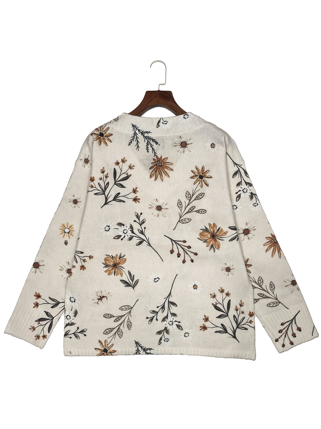 Gemma | Botanical V-Neck Sweater