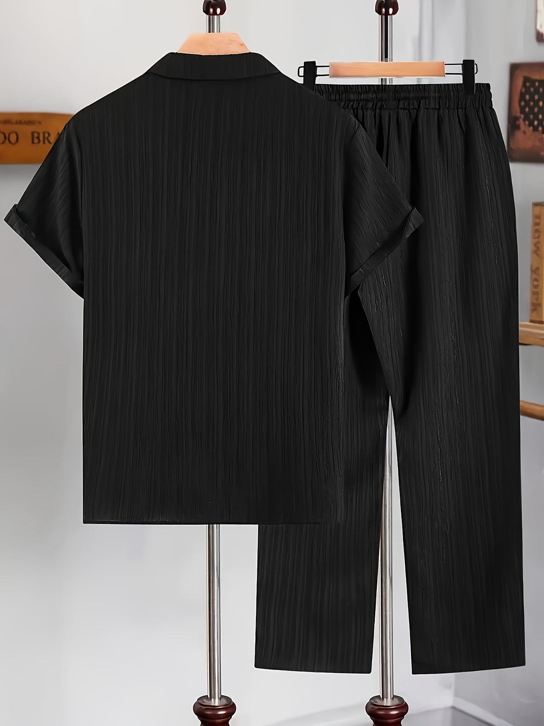 Elliot | Men's Cuban Collar Shirt & Pants Set