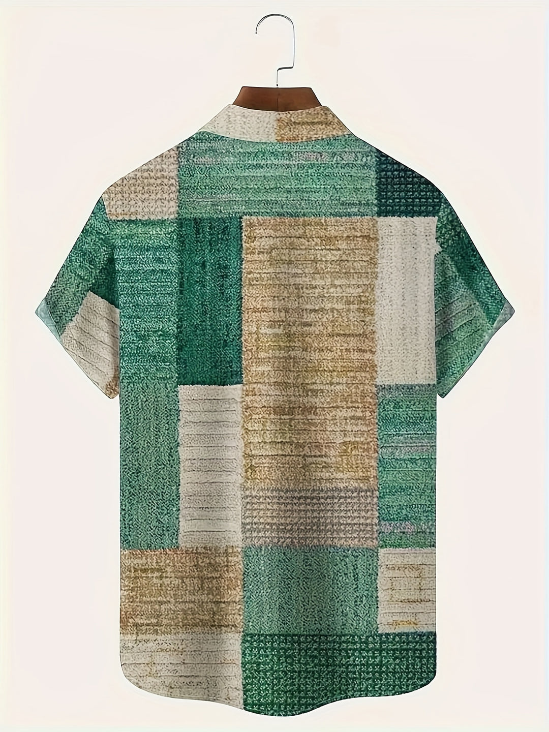 Gable | Men's Coloured Geometric Short Sleeve Shirt