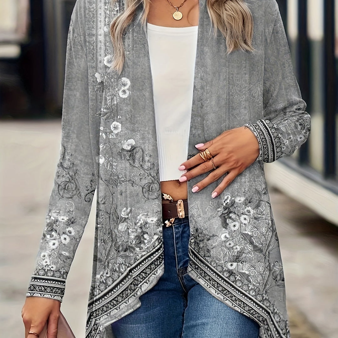 Adelaide | Botanical Open-Front Cardigan