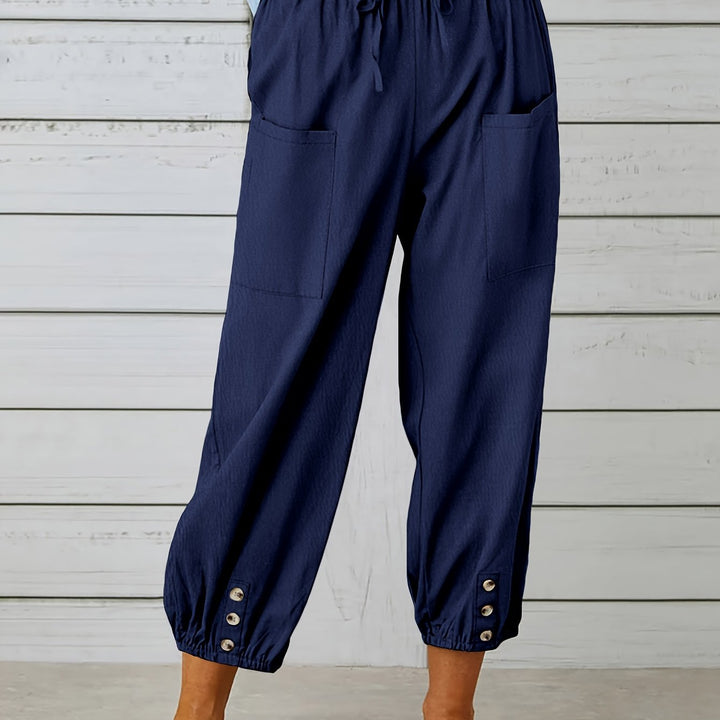 Lorraine | Relaxed Cropped Wide-Leg Pants