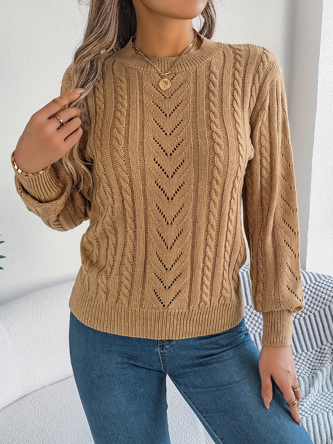 Marjorie | Soft Cable-Knit Sweater