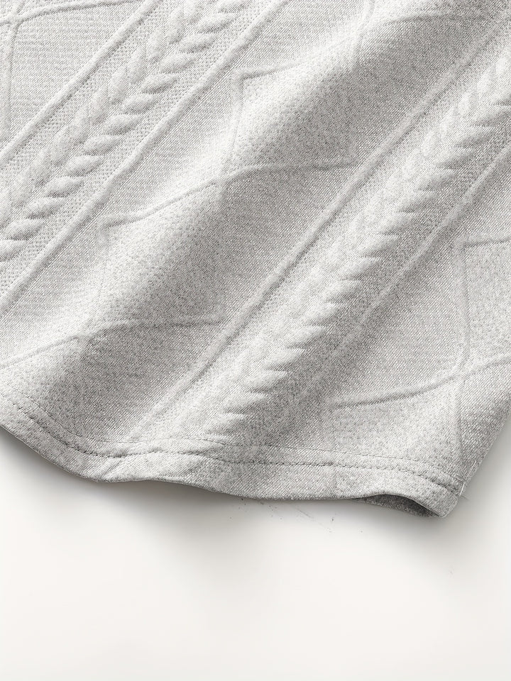 Harlan | Textured Crewneck Top