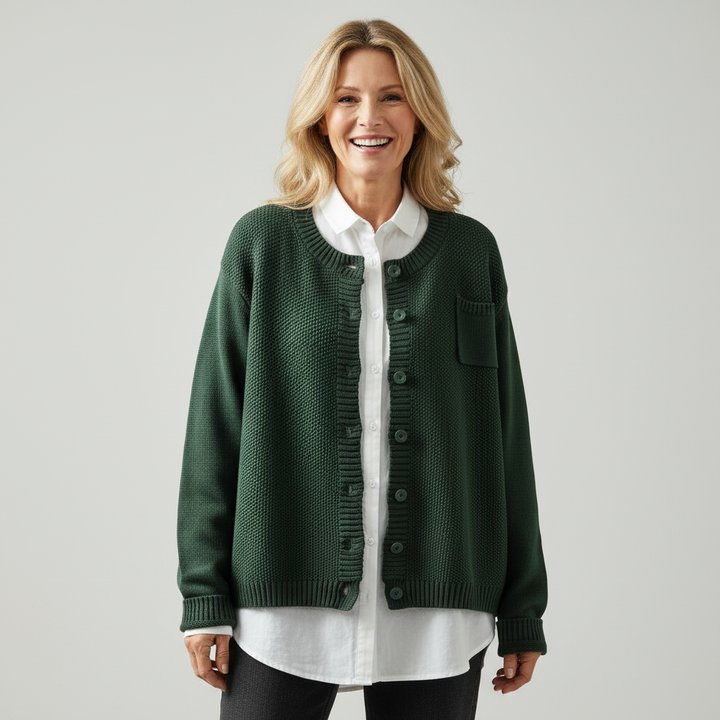 Isolde | Relaxed Button-Front Cardigan