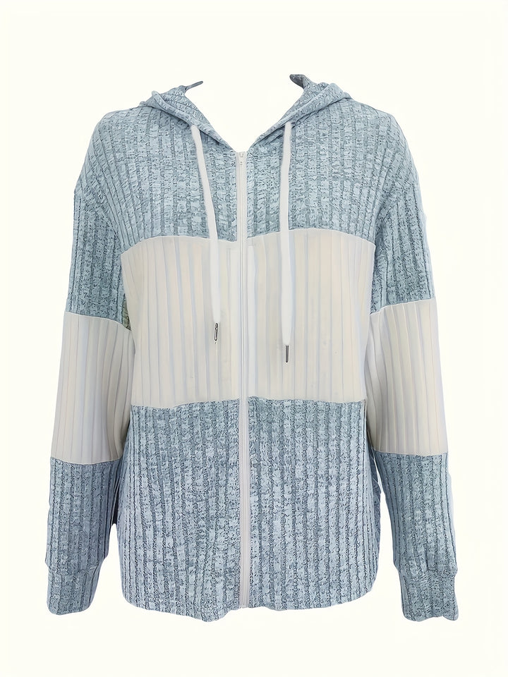 Tallulah | Ribbed Zip-Up Hoodie