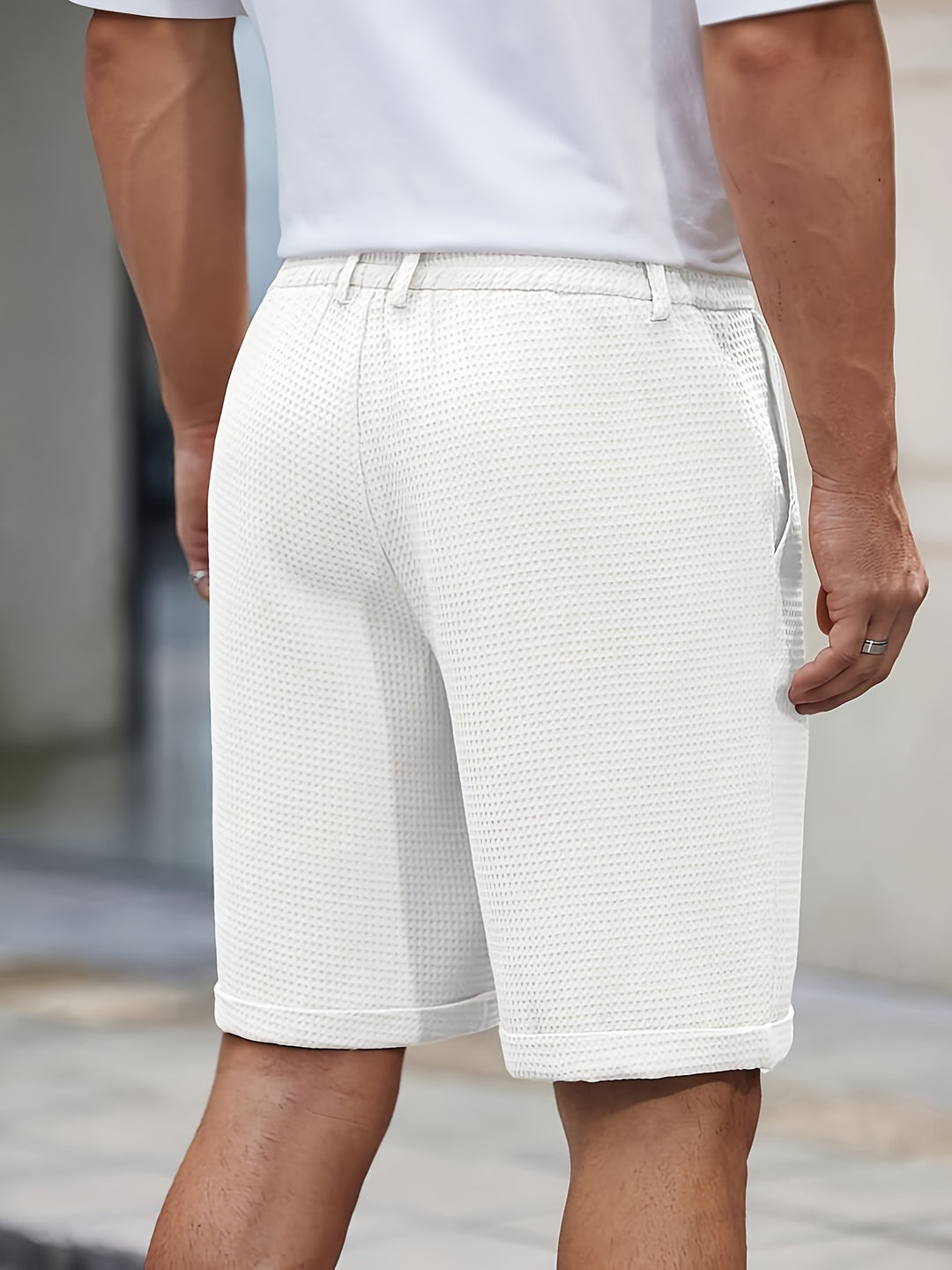 Camden | Textured Tailored Shorts