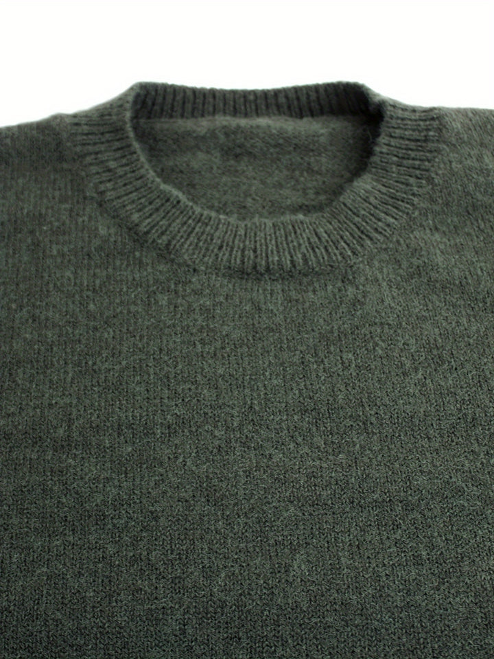 Eloise | Striped Ribbed Round Neck Sweater