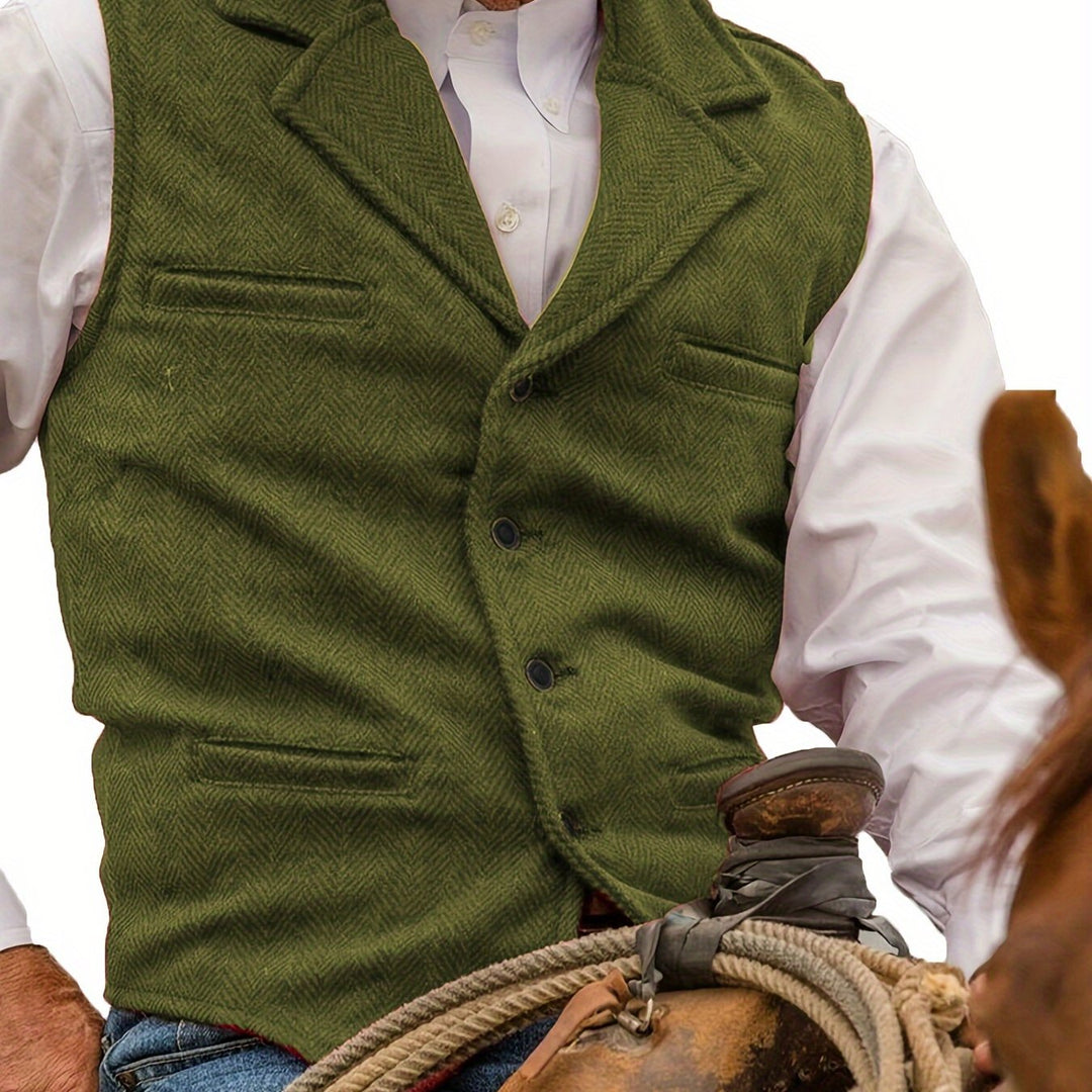 Barnaby | Heritage Herringbone Vest