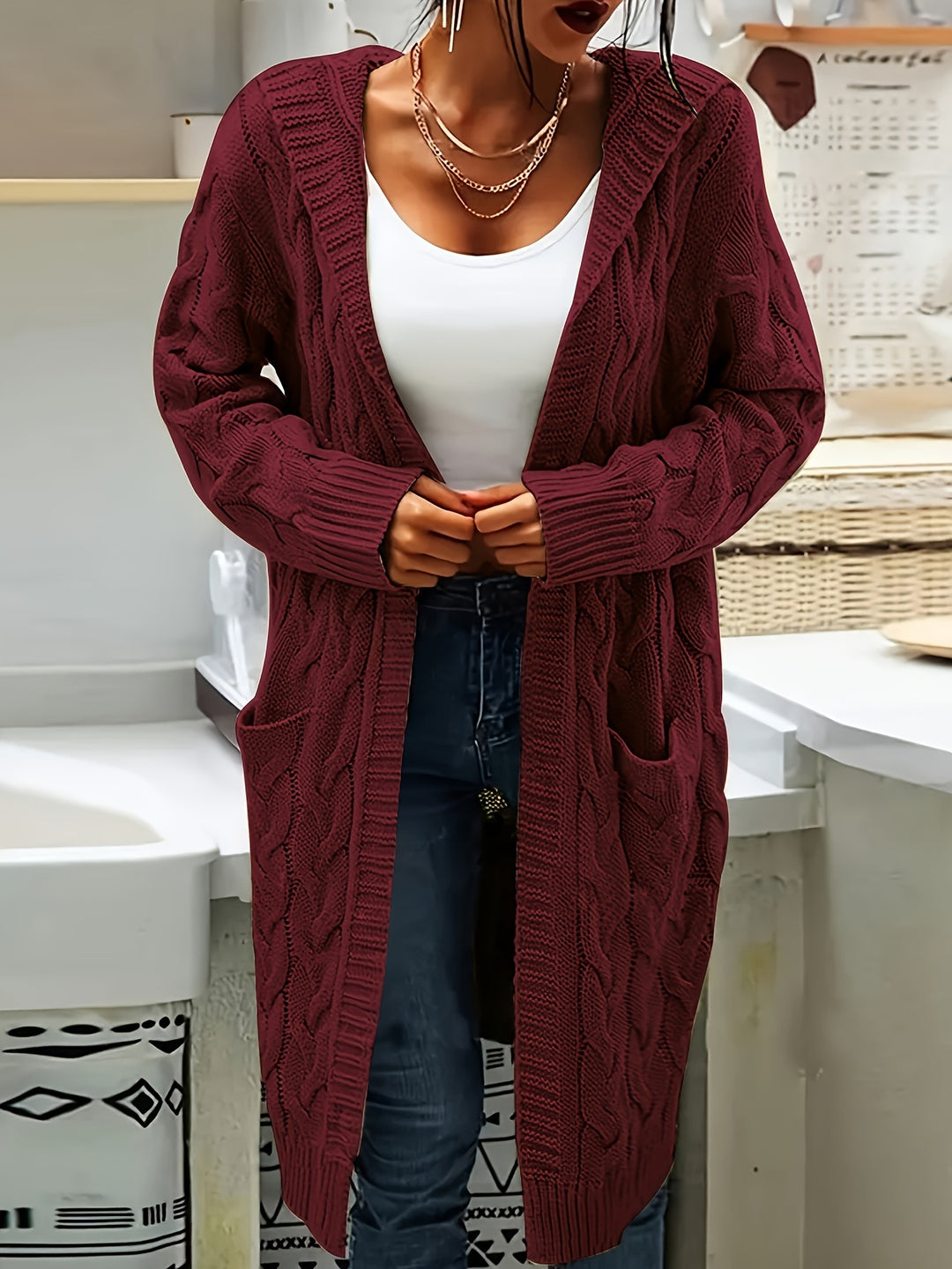 Nadine | Textured Longline Cardigan