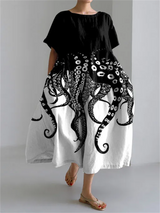 Marlon | Ocean-Print Maxi Dress