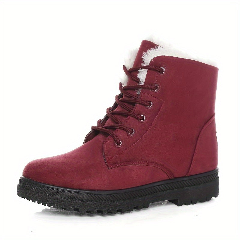 Isla | Cozy Lace-Up Winter Ankle Boots