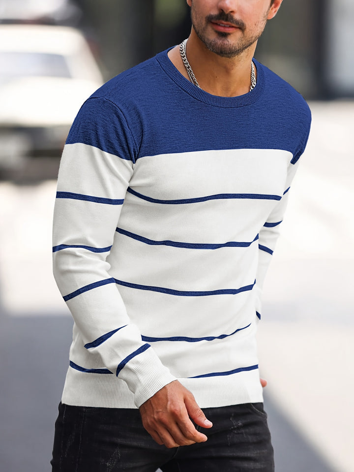 Harvey | Striped Crew Neck Sweater