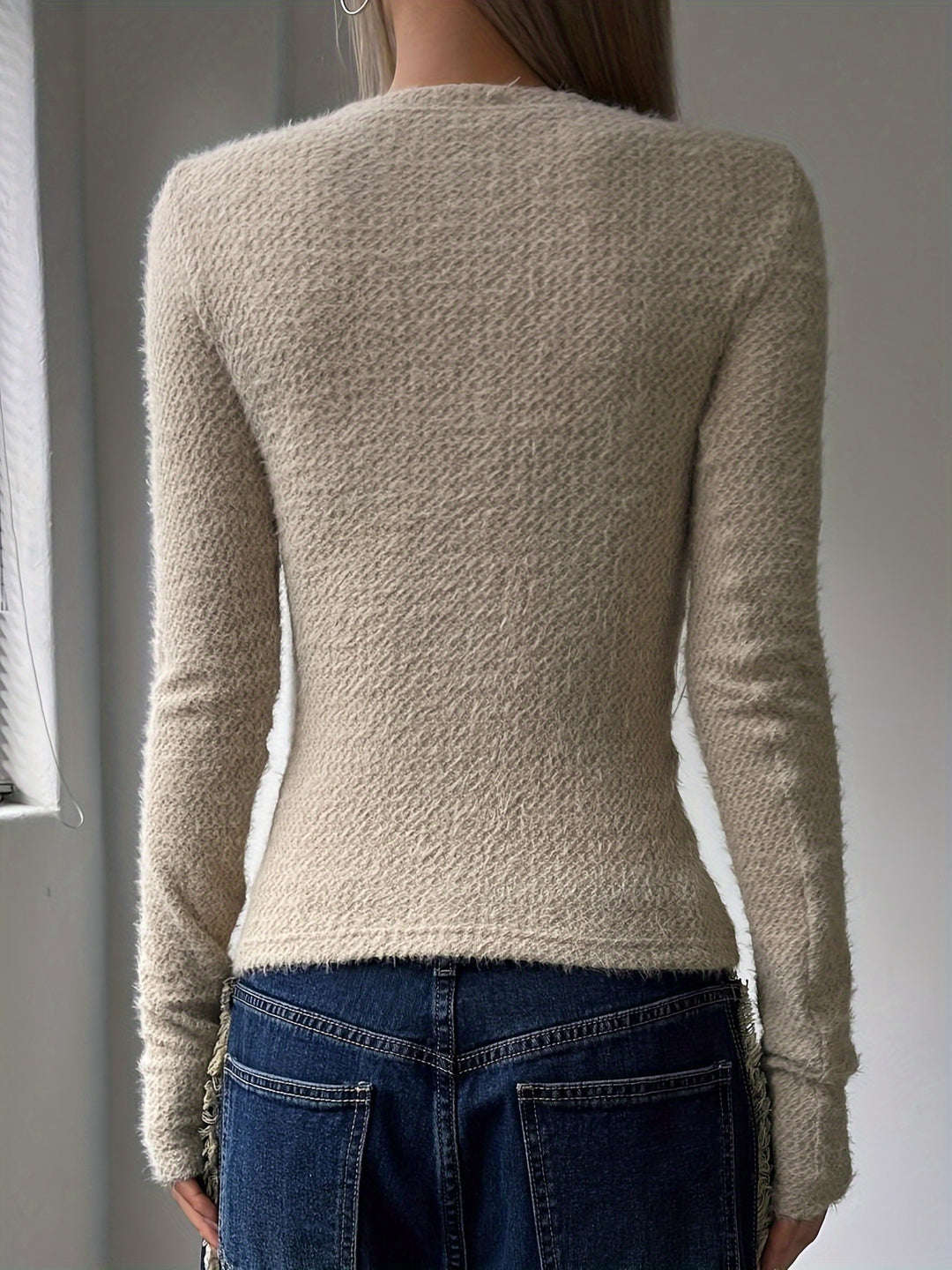 Vivian | Soft Plush Long Sleeve Top