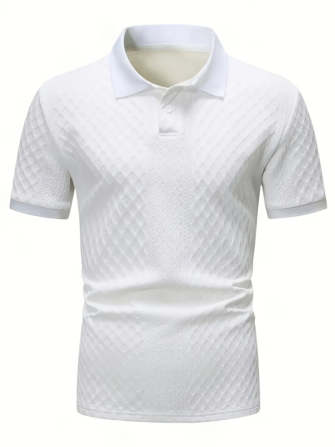 Elias | Textured Short-Sleeve Polo Shirt
