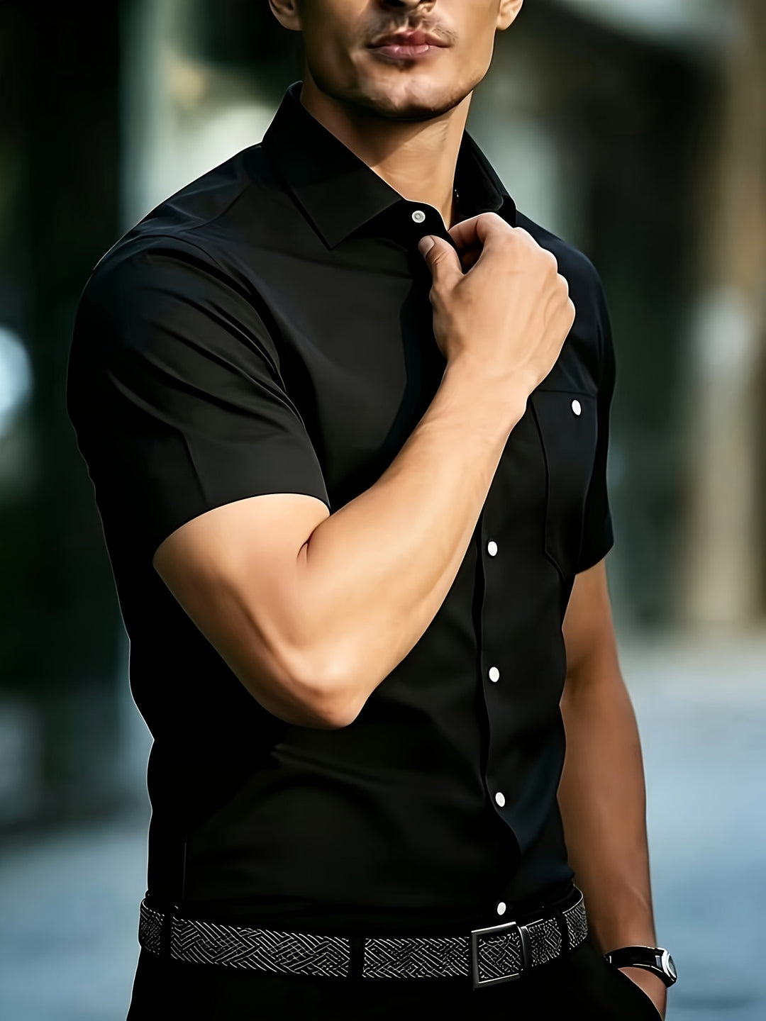 Matthew | Men's Business Casual Short Sleeve Shirt