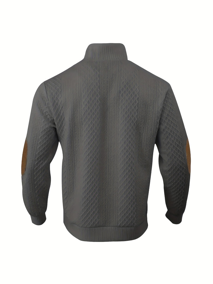 Barnaby | Textured Stand-Collar Sweater