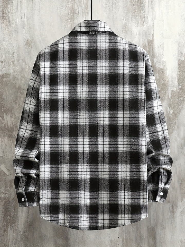 Bowen | Men's Plaid Flannel Long Sleeve Shirt