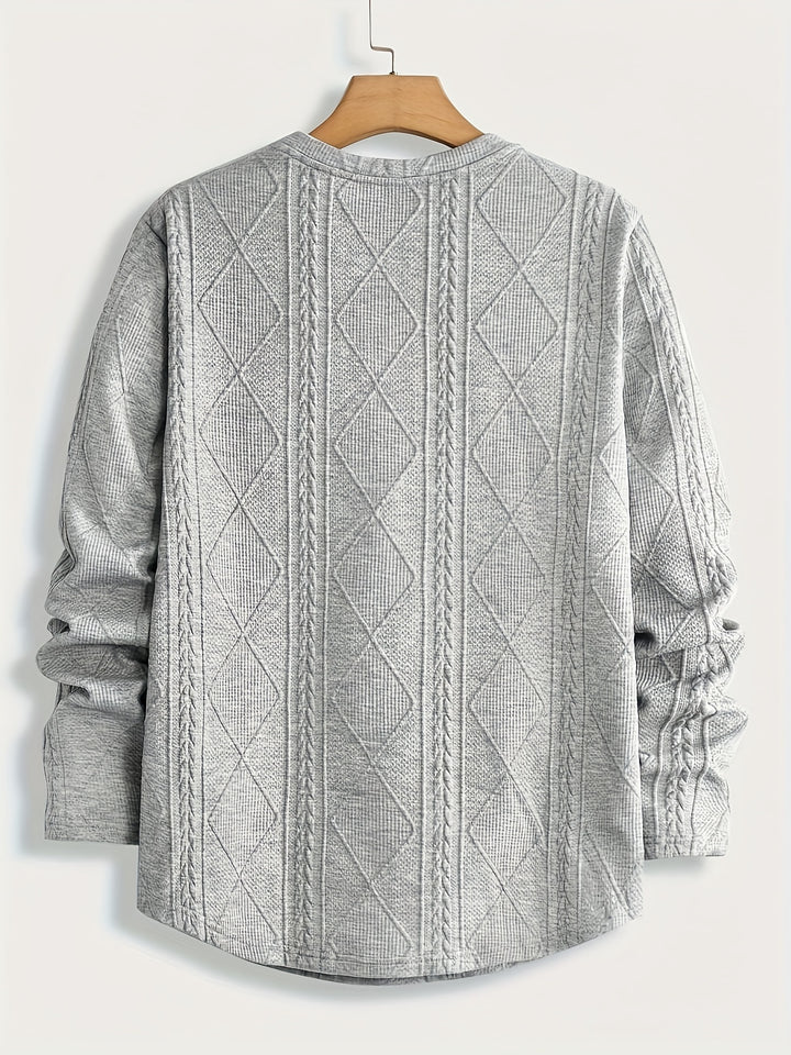 Harlan | Textured Crewneck Top