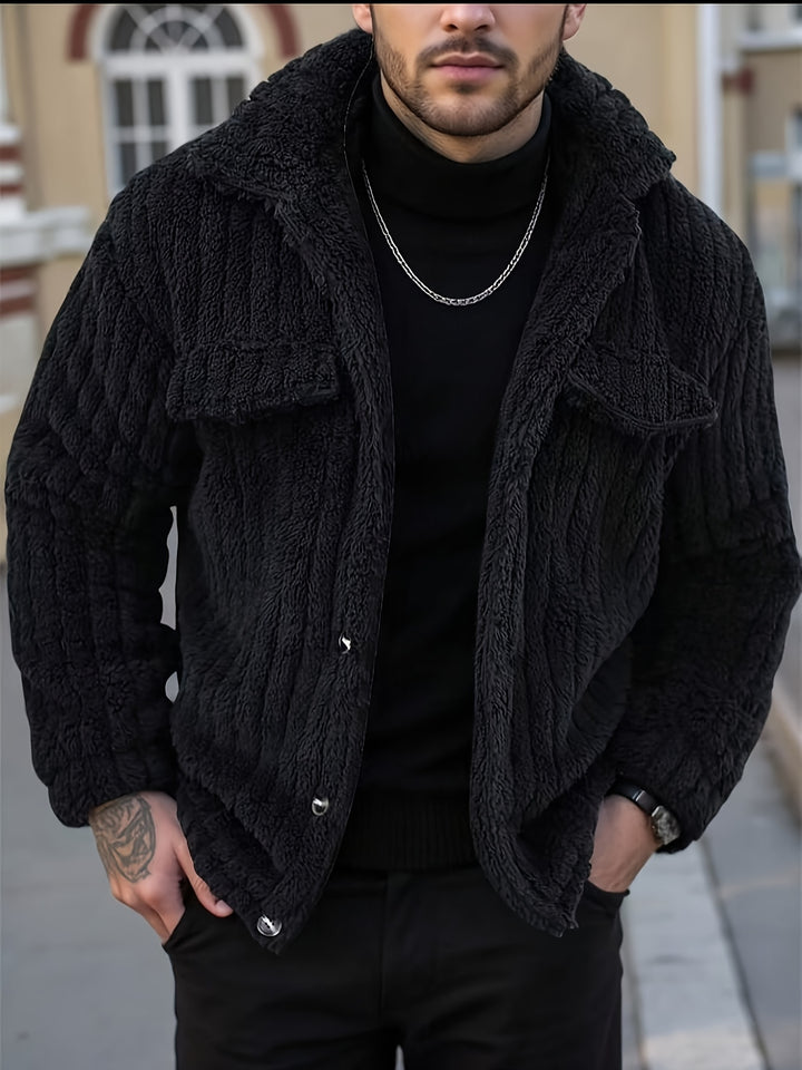 Cedric | Textured Button-Front Jacket