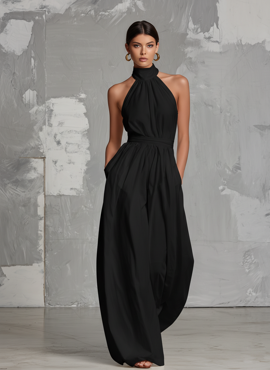Selene | Elegant Halter-Neck Jumpsuit