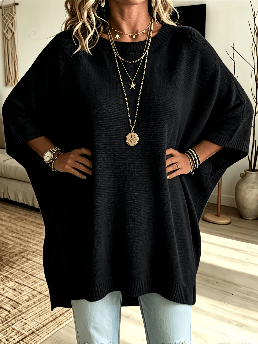 Oriana | Relaxed Batwing Pullover