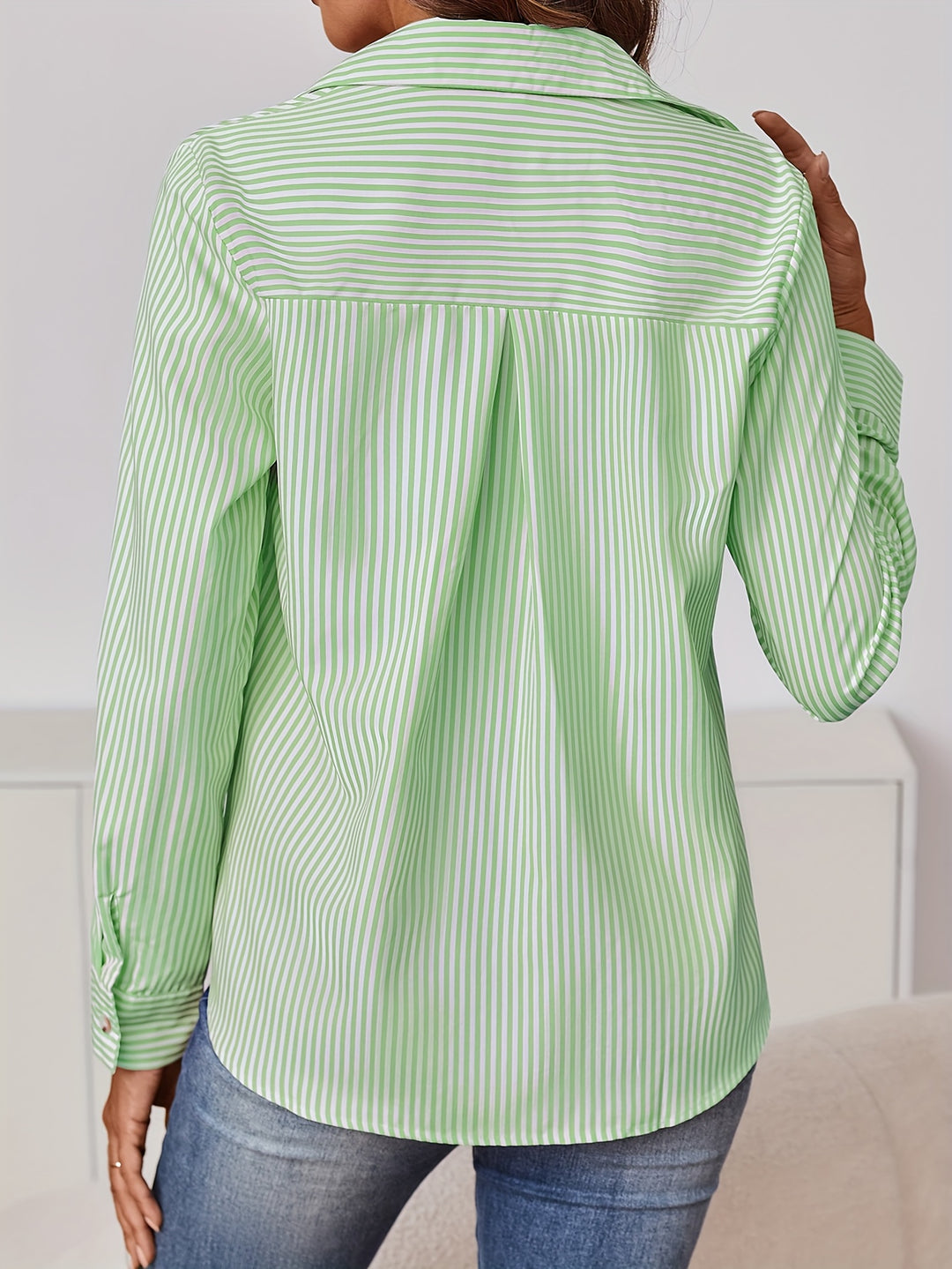 Elodie | Refined Striped Button-Up Shirt