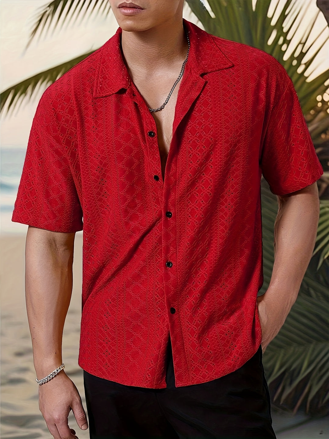Hayes | Men's Solid Color Button-Up Shirt