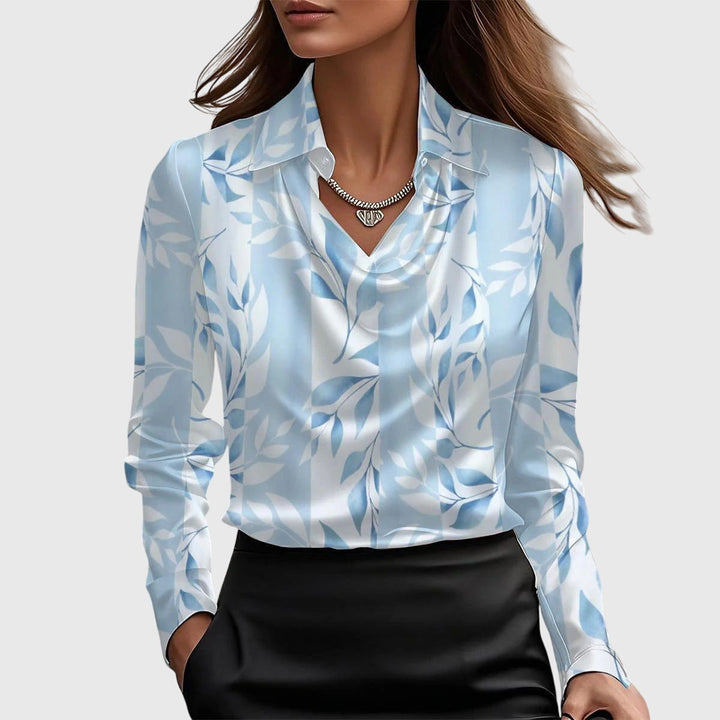 Vanessa | Draped-Neck Blouse