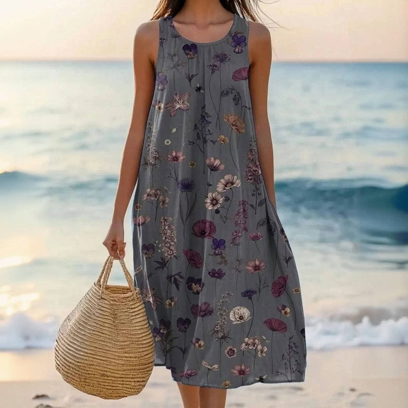 Giselle | Floral Sleeveless Summer Dress