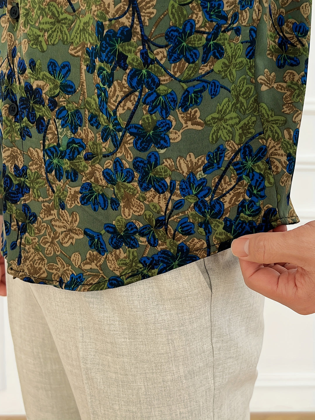 Leland | Vintage Floral Long Sleeve Shirt