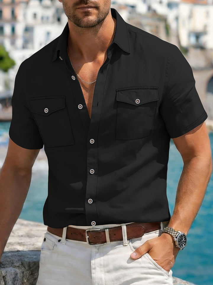 Noah | Men's Linen Short Sleeve Shirt
