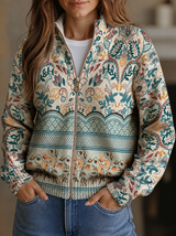 Winslow | Vintage Floral Zip-Up Jacket