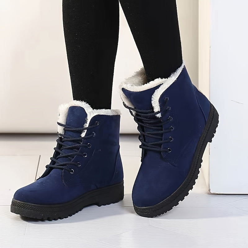 Isla | Cozy Lace-Up Winter Ankle Boots