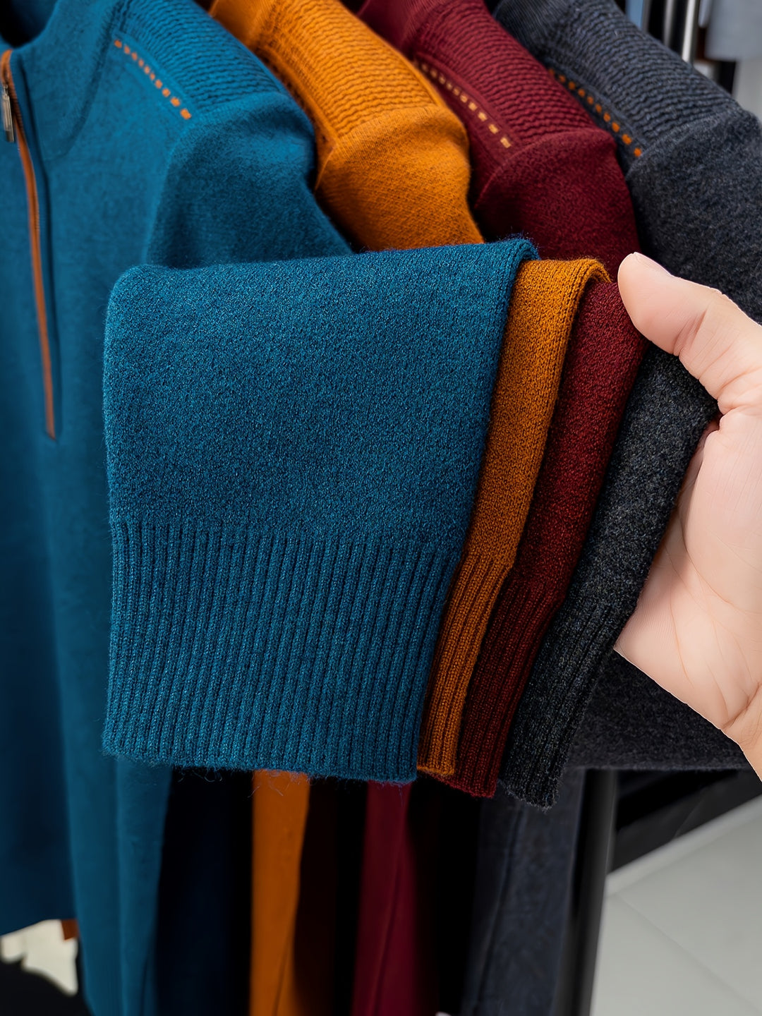 Ambrose | Zip-Neck Pullover Sweater