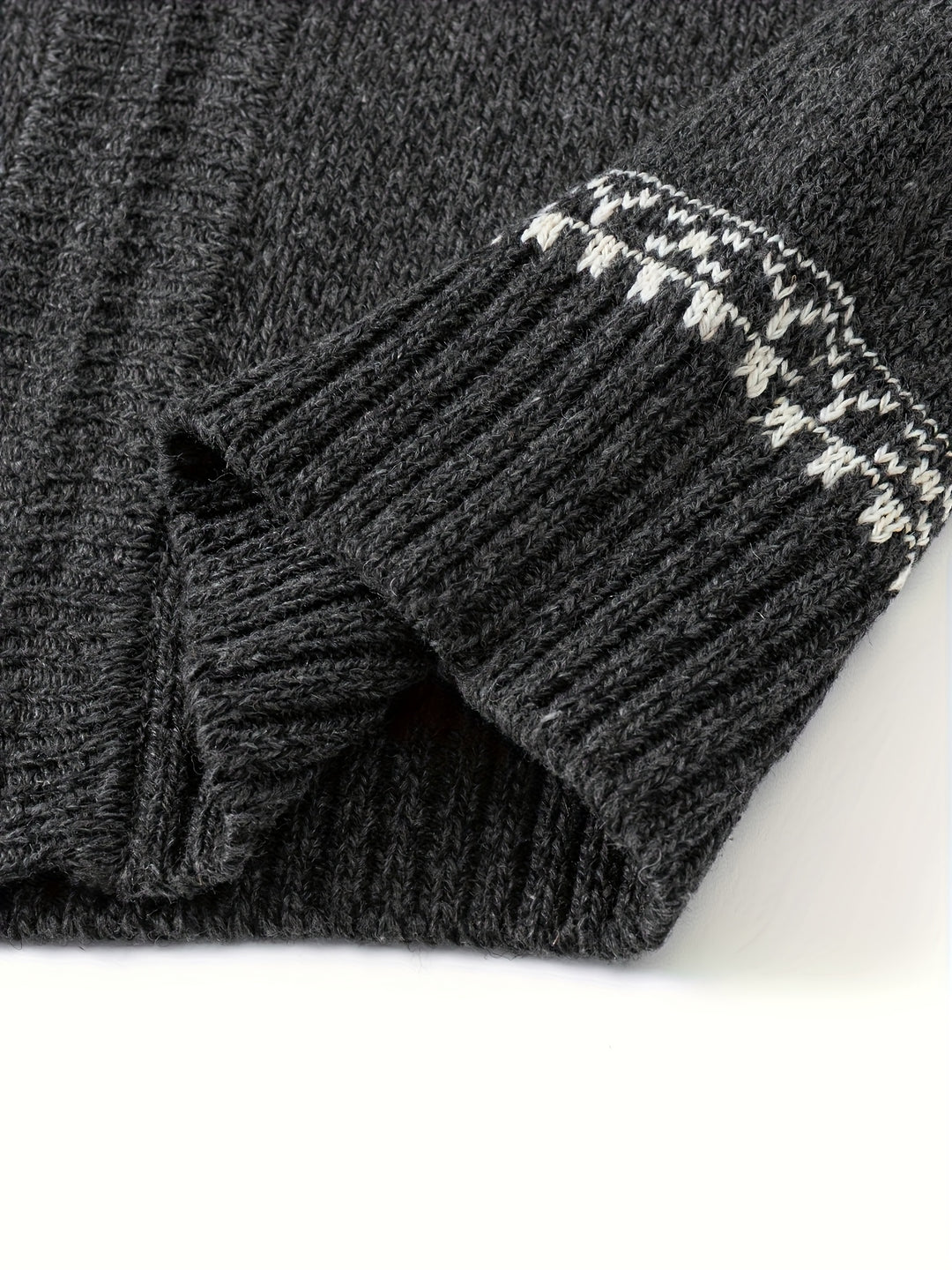 Gregory | Snowflake-Knit Zip Cardigan