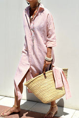 Helena | Relaxed Striped Shirt Dress