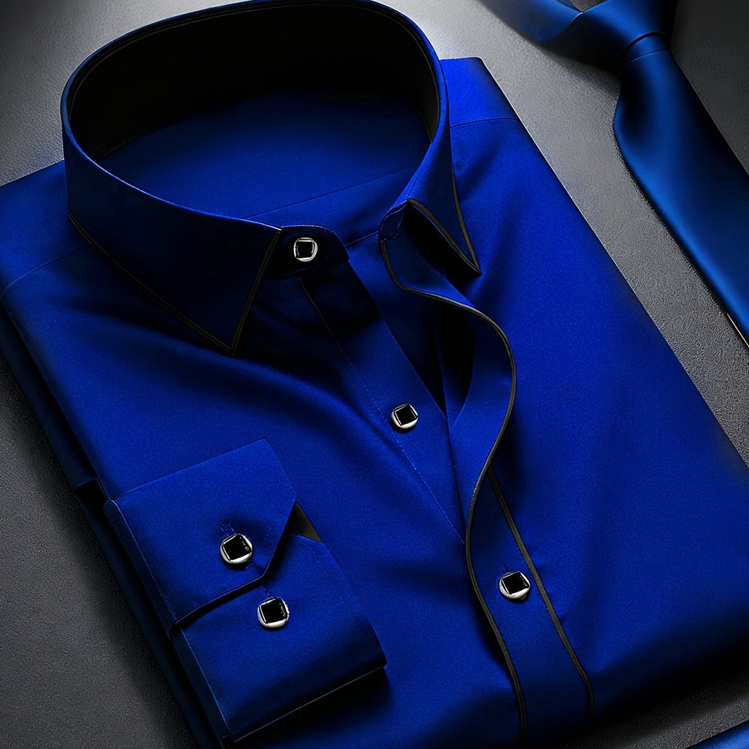 Vance | Men's Slim Fit Long Sleeve Dress Shirt