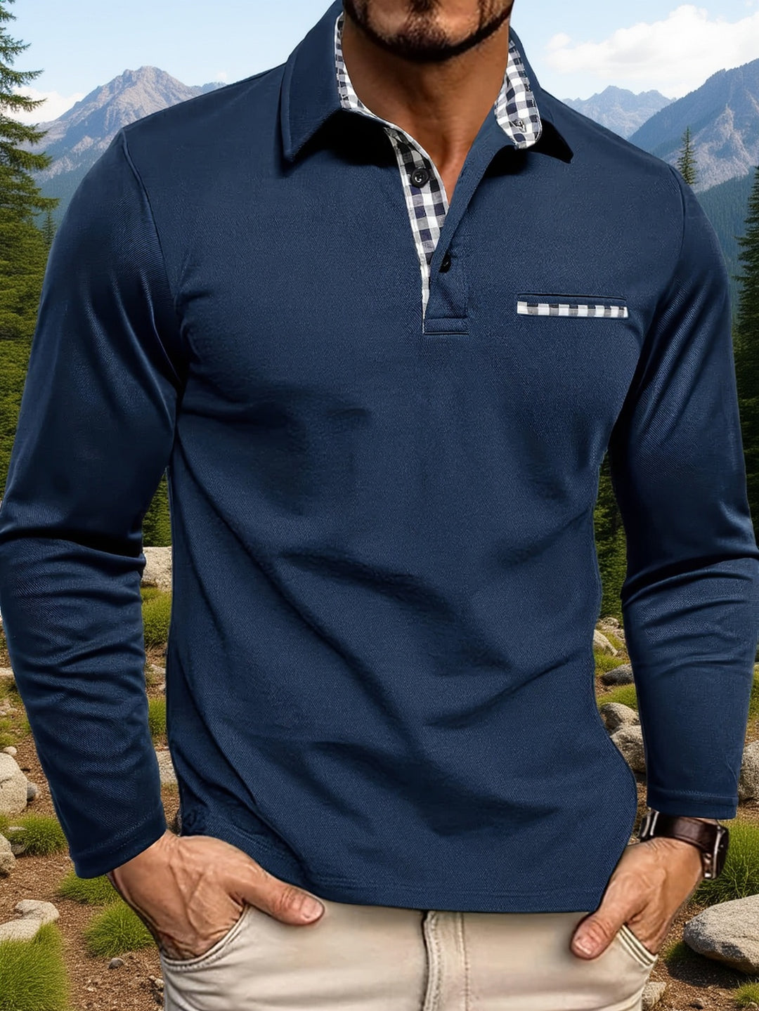 Colton | Refined Long-Sleeve Polo Shirt