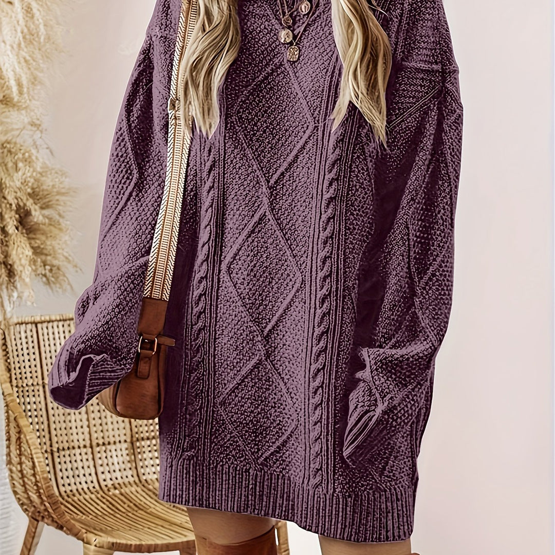 Shannon | Cozy Cable-Knit Sweater Dress