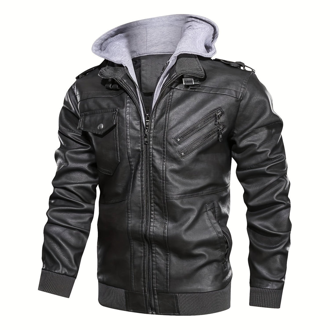 Beckett | Hooded Moto Jacket