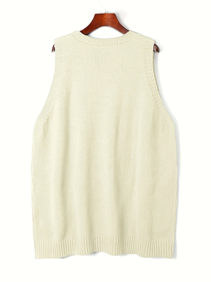 Georgina | Relaxed V-Neck Vest with Pockets
