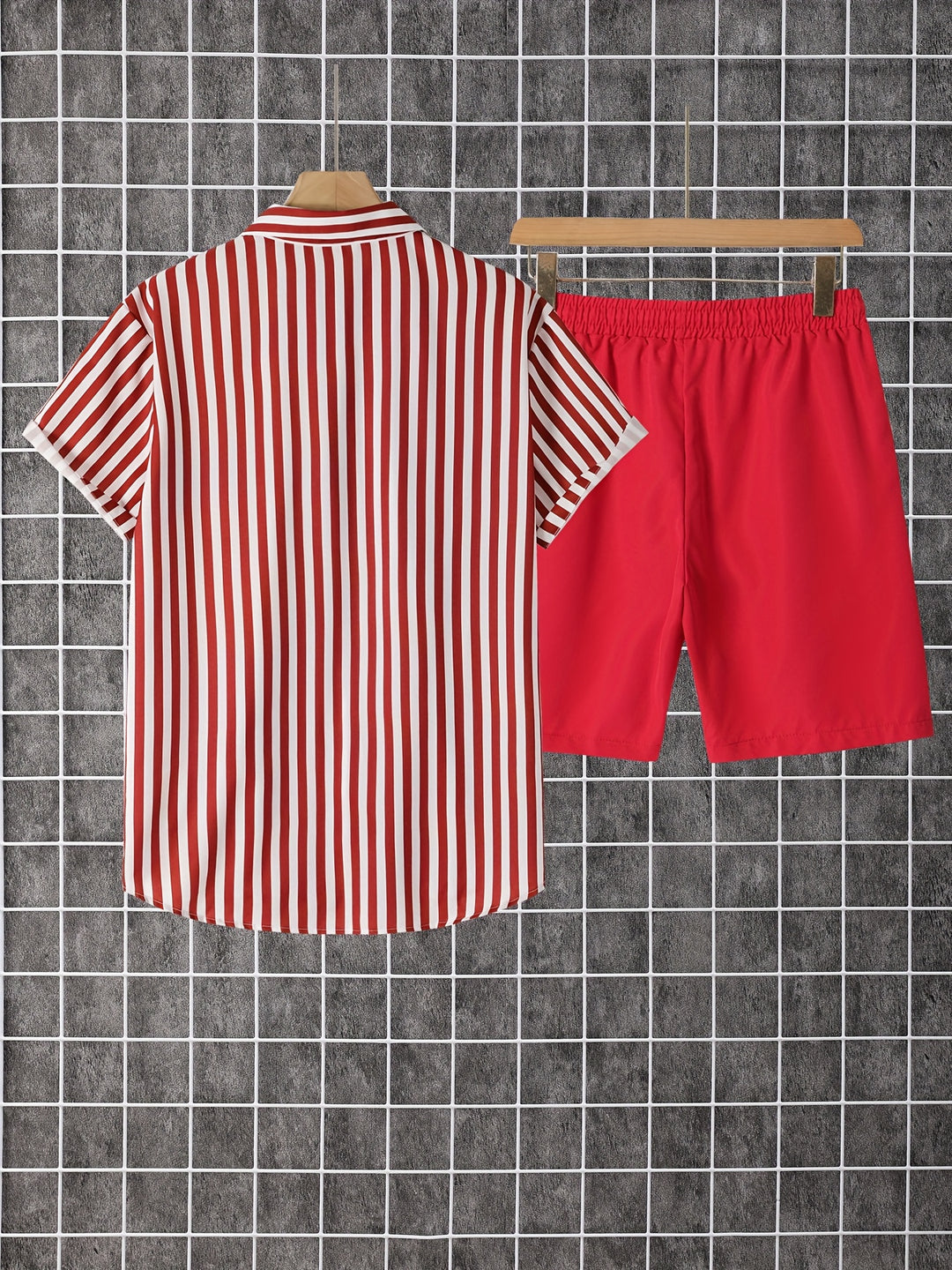 Cabot | Men's Print Short Sleeve Shirt & Shorts Set