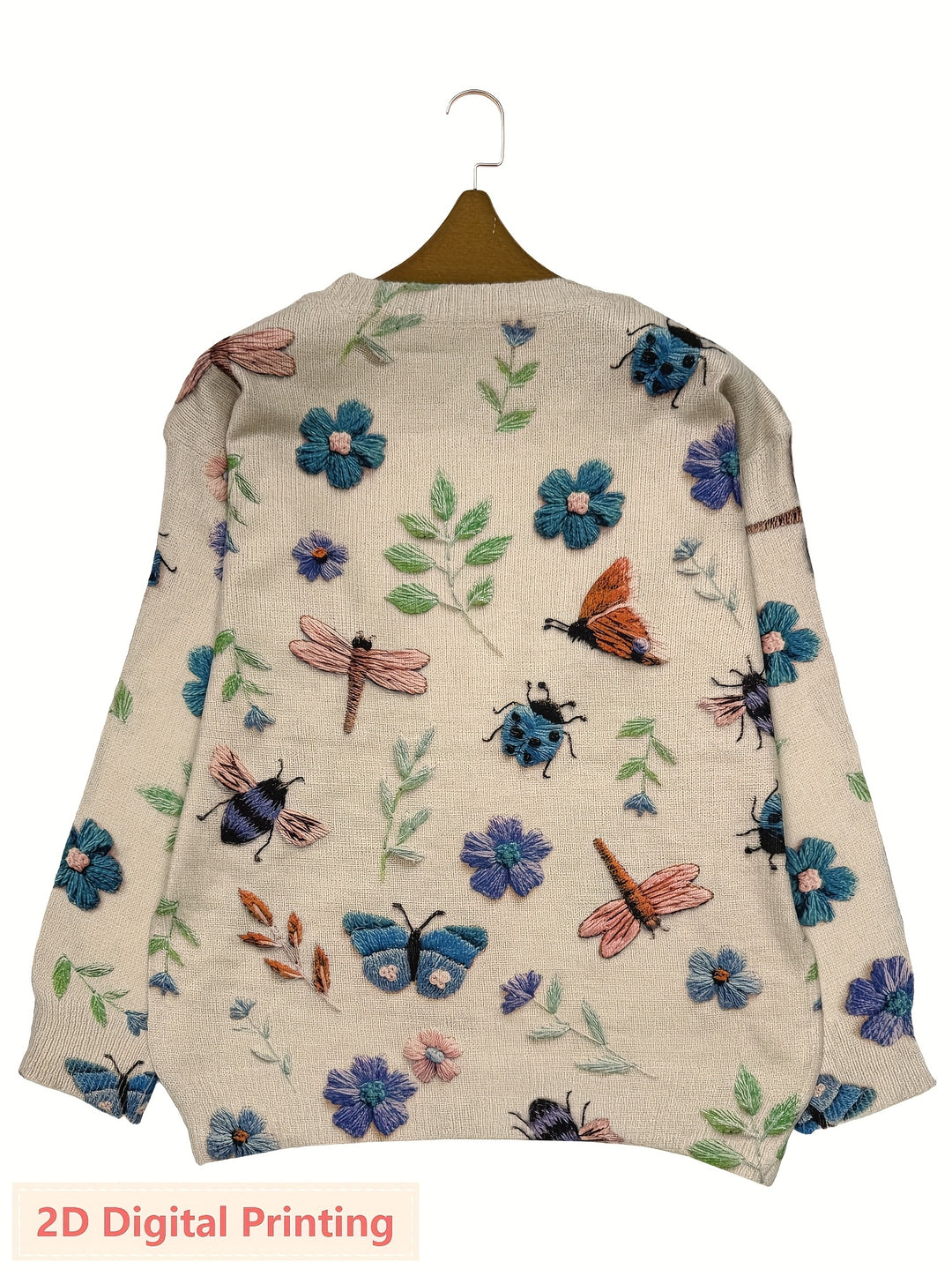 Coraline | Botanical Embroidered Sweater