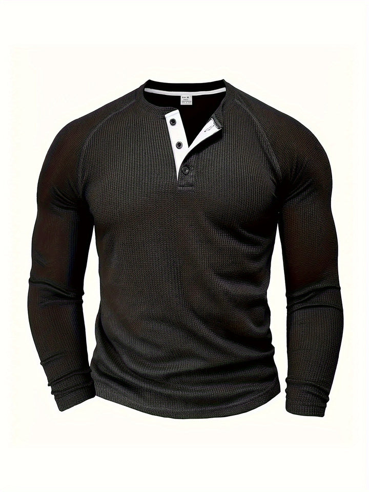 Rowan | Classic Waffle-Knit Henley