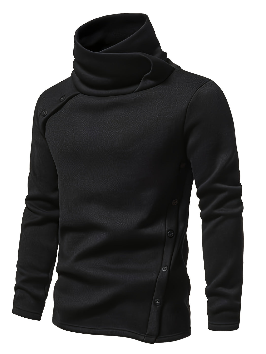 Desmond | Slouchy Collar Button-Up Sweater