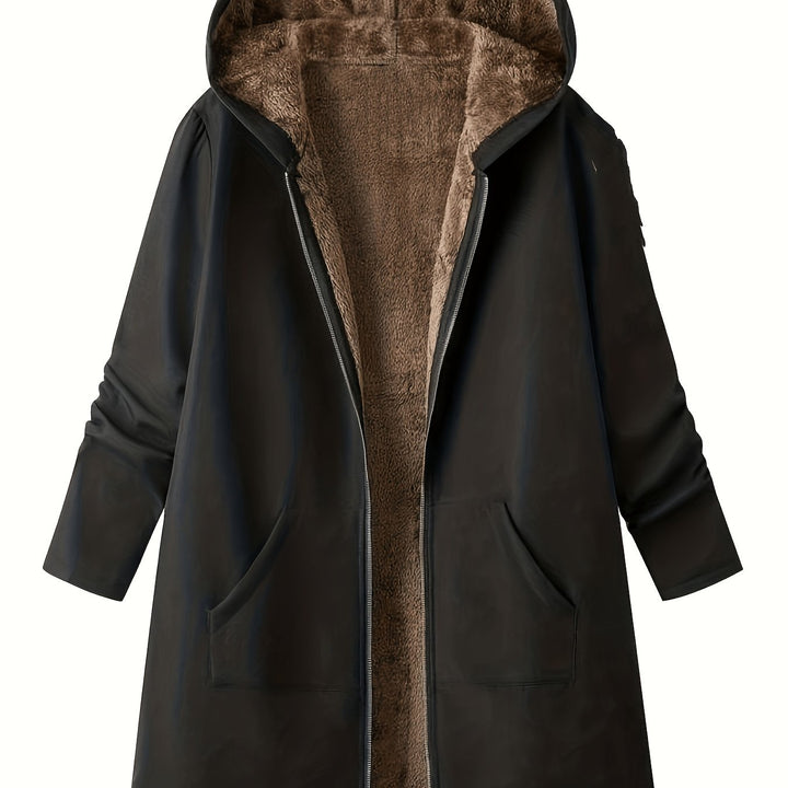 Marlowe | Cozy Fleece-Lined Hooded Coat