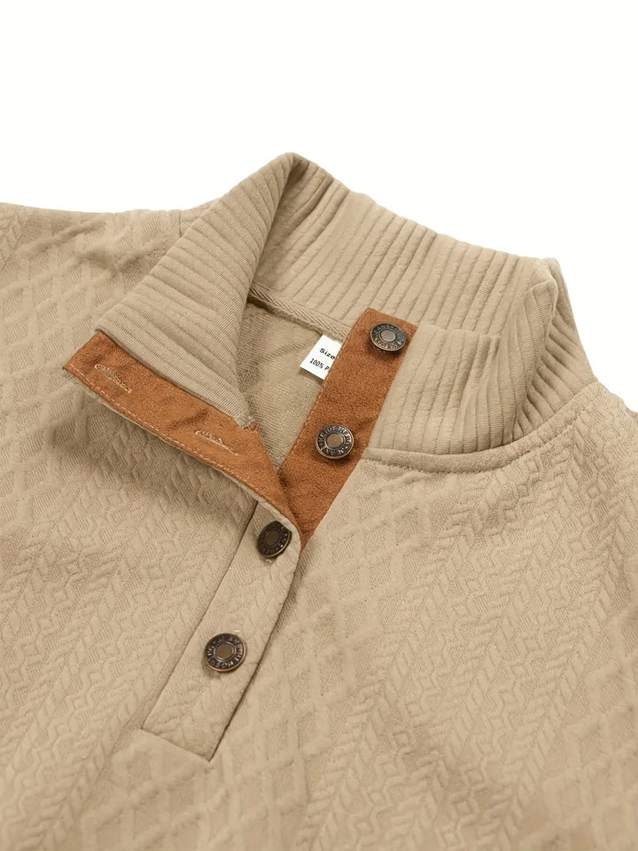 Barnaby | Textured Stand-Collar Sweater